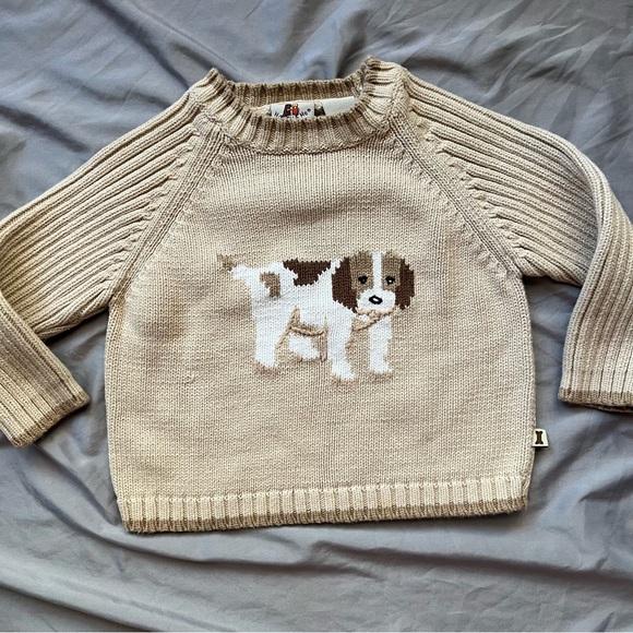 Harry & Me Other - Harry & Me Puppy Sweater 2T Tan
